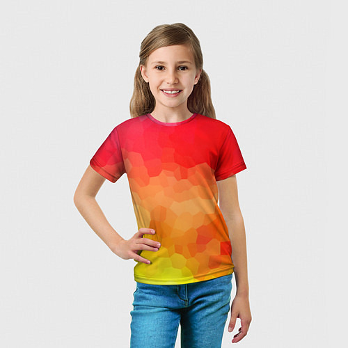 Детская футболка Яркая абстракция / 3D-принт – фото 5