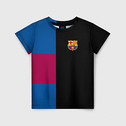 Футболка детская Barcelona FC: Black style, цвет: 3D-принт