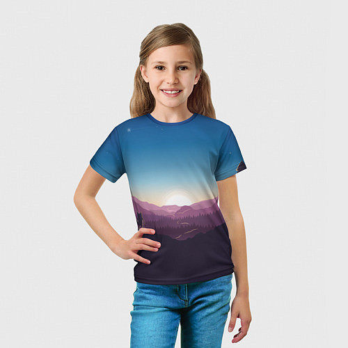 Детская футболка Дивный Рассвет / 3D-принт – фото 5