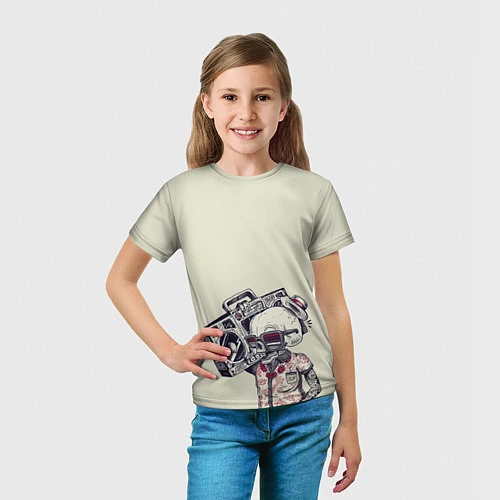 Детская футболка Череп / 3D-принт – фото 5