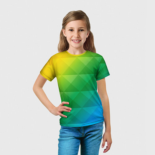 Детская футболка Colored wall / 3D-принт – фото 5