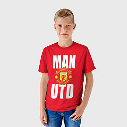 Футболка детская Man Utd, цвет: 3D-принт — фото 2