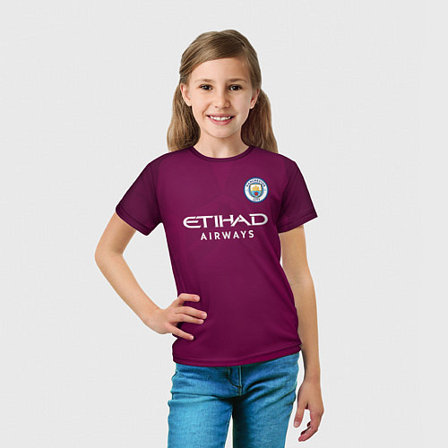 Детская футболка Man City FC: Away 17/18 / 3D-принт – фото 5