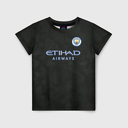 Футболка детская Man City FC: Black 17/18, цвет: 3D-принт