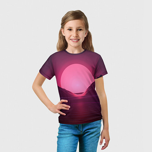 Детская футболка Cyber Sun / 3D-принт – фото 5