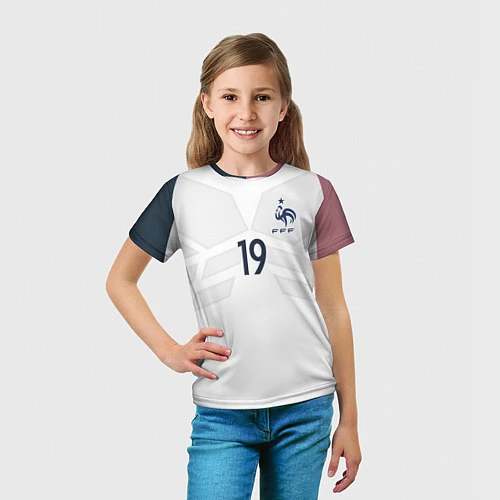 Детская футболка Сборная Франции: Погба ЧМ-2018 / 3D-принт – фото 5