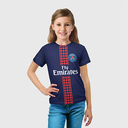 Детская футболка PSG FC: Original 2018 / 3D-принт – фото 5
