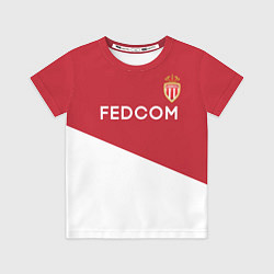 Футболка детская Monaco FC: Mbappe Red Home 17/18, цвет: 3D-принт
