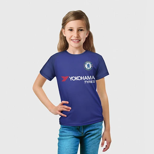 Детская футболка Chelsea FC: Hazard Home 17/18 / 3D-принт – фото 5