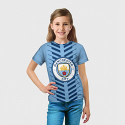 Футболка детская FC Manchester City: Creative, цвет: 3D-принт — фото 2