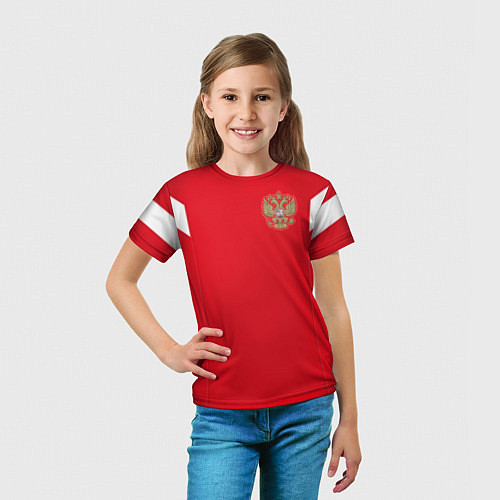 Детская футболка Сборная России: ЧМ 2018 / 3D-принт – фото 5