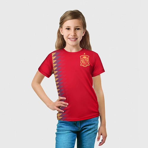 Детская футболка Сборная Испании: ЧМ 2018 / 3D-принт – фото 5