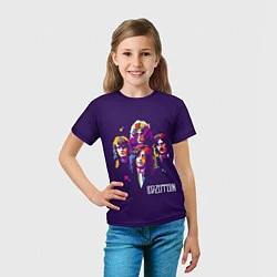 Футболка детская Led Zeppelin: Violet Art, цвет: 3D-принт — фото 2