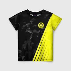 Футболка детская FC Borussia Dortmund: Abstract, цвет: 3D-принт