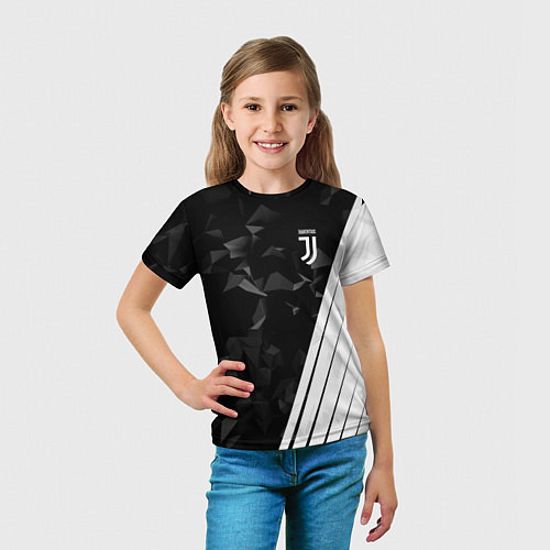 Детская футболка FC Juventus: Abstract / 3D-принт – фото 5