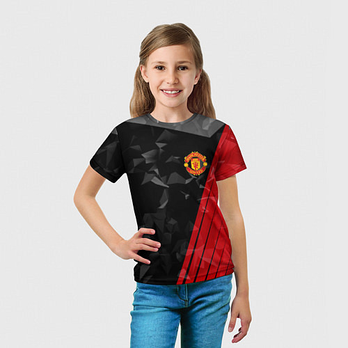 Детская футболка FC Manchester United: Abstract / 3D-принт – фото 5