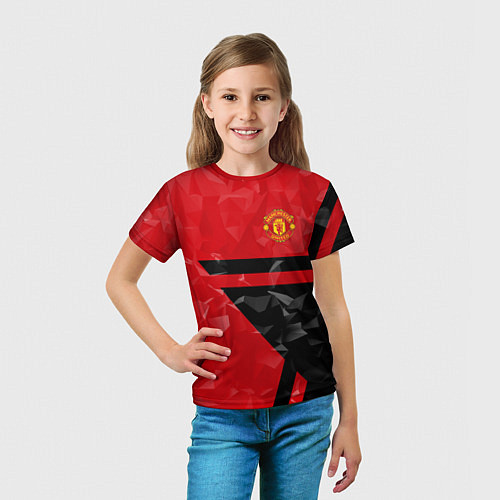 Детская футболка FCMU: Red & Black Star / 3D-принт – фото 5