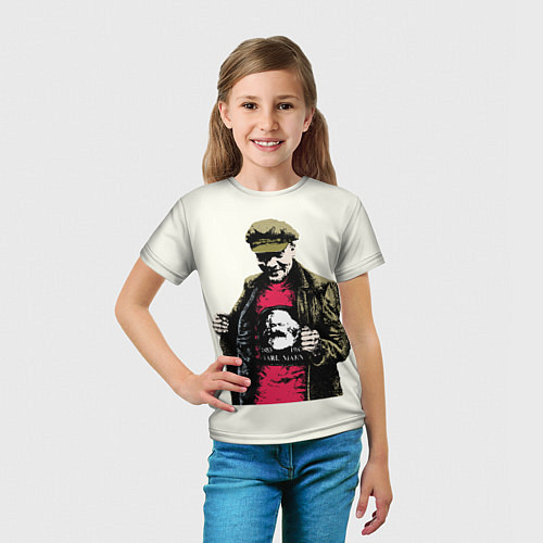 Детская футболка Стильный Ленин / 3D-принт – фото 5