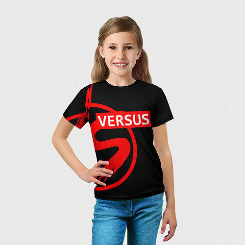 Детская футболка Versus Battle: Red / 3D-принт – фото 5