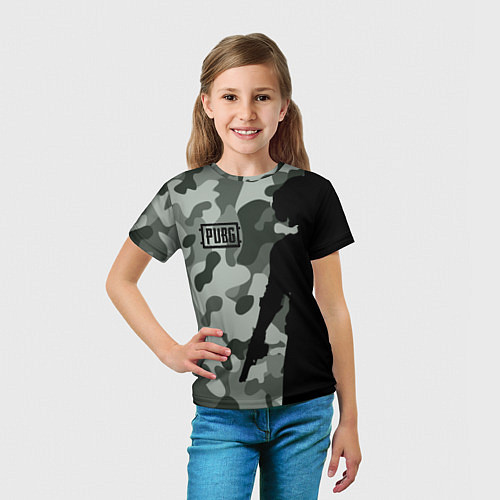 Детская футболка PUBG: Camo Shadow / 3D-принт – фото 5