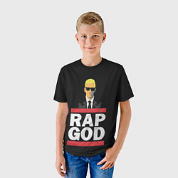 Футболка детская Rap God Eminem, цвет: 3D-принт — фото 2