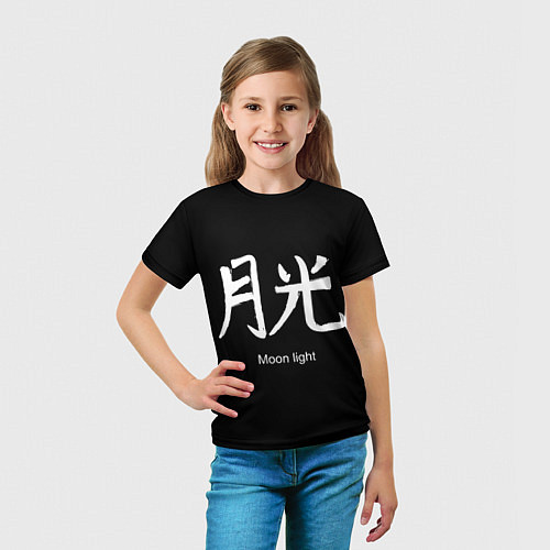 Детская футболка Symbol Moon Light: Hieroglyph / 3D-принт – фото 5