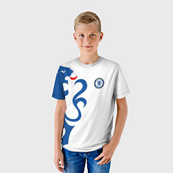Футболка детская FC Chelsea: White Lion, цвет: 3D-принт — фото 2