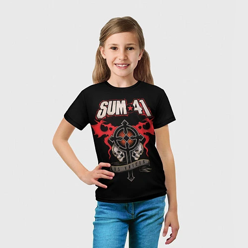 Детская футболка Sum 41: 13 Voices / 3D-принт – фото 5