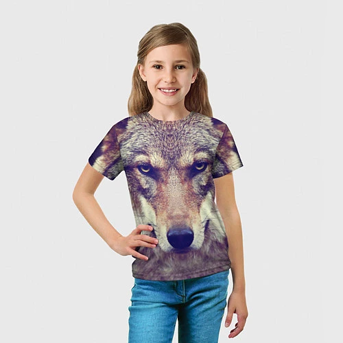 Детская футболка Angry Wolf / 3D-принт – фото 5