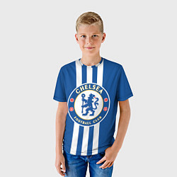 Футболка детская FC Chelsea: Gold Lines, цвет: 3D-принт — фото 2