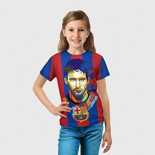 Детская футболка Lionel Messi / 3D-принт – фото 5