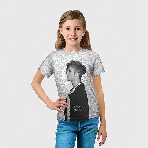 Детская футболка Justin Bieber / 3D-принт – фото 5