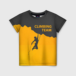 Футболка детская Climbing Team, цвет: 3D-принт