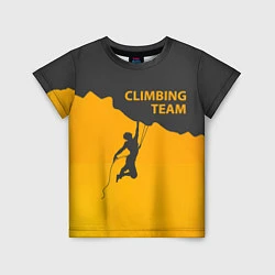 Футболка детская Climbing Team, цвет: 3D-принт