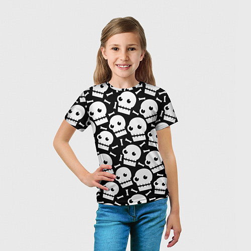 Детская футболка Дикие черепа / 3D-принт – фото 5