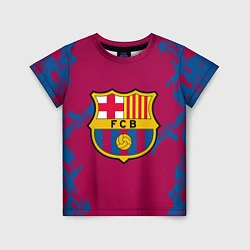 Футболка детская FC Barcelona: Purple & Blue, цвет: 3D-принт