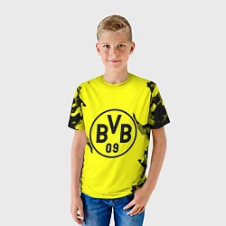 Футболка детская FC Borussia Dortmund: Yellow & Black, цвет: 3D-принт — фото 2