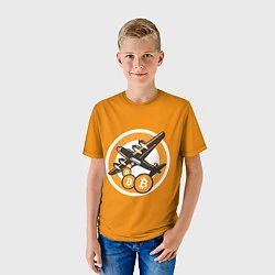 Футболка детская Bitcoin Air, цвет: 3D-принт — фото 2