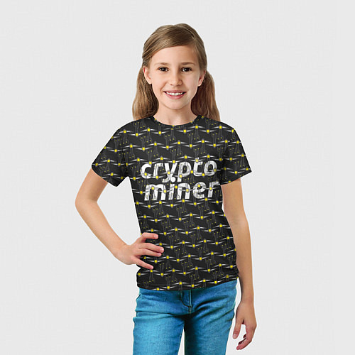 Детская футболка Crypto Miner / 3D-принт – фото 5
