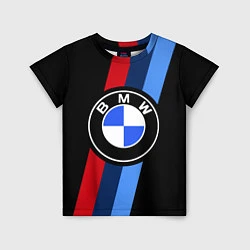 Футболка детская BMW 2021 M SPORT БМВ М СПОРТ, цвет: 3D-принт