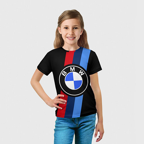 Детская футболка BMW 2021 M SPORT БМВ М СПОРТ / 3D-принт – фото 5