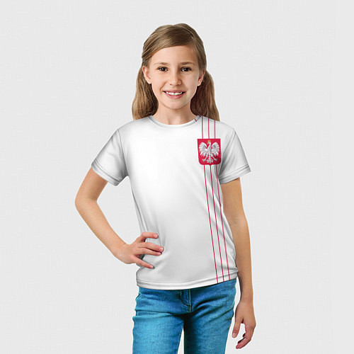 Детская футболка Сборная Польши / 3D-принт – фото 5