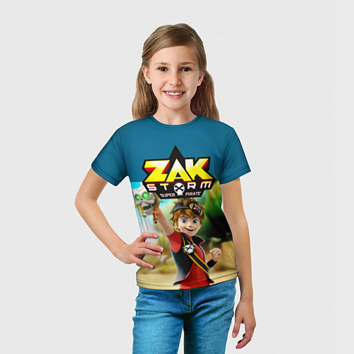 Детская футболка Zak Storm / 3D-принт – фото 5
