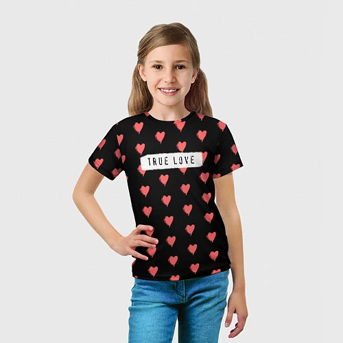 Детская футболка True Love / 3D-принт – фото 5