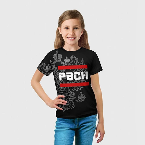 Детская футболка РВСН: герб РФ / 3D-принт – фото 5
