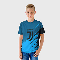 Футболка детская FC Juventus: Abstract style, цвет: 3D-принт — фото 2
