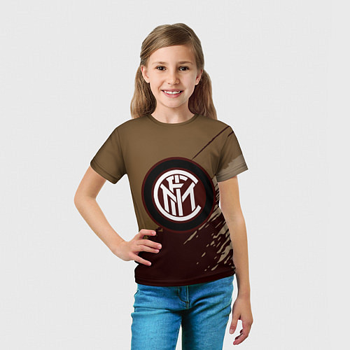 Детская футболка FC Inter: Abstract style / 3D-принт – фото 5