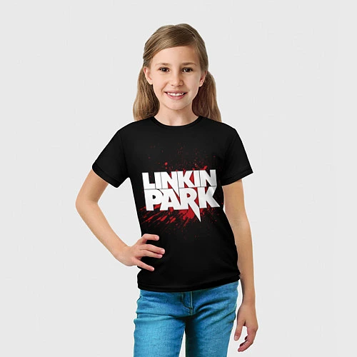 Детская футболка Linkin Park: Drop of Blood / 3D-принт – фото 5