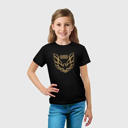 Детская футболка Khabib: Gold Eagle / 3D-принт – фото 5