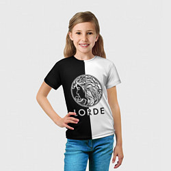 Футболка детская Lorde B&W, цвет: 3D-принт — фото 2